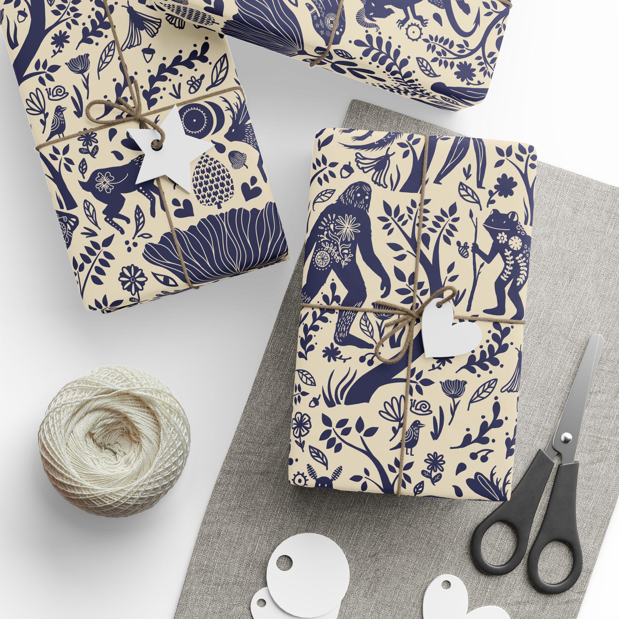 Cryptid Wrapping Paper Eco Gift Wrap