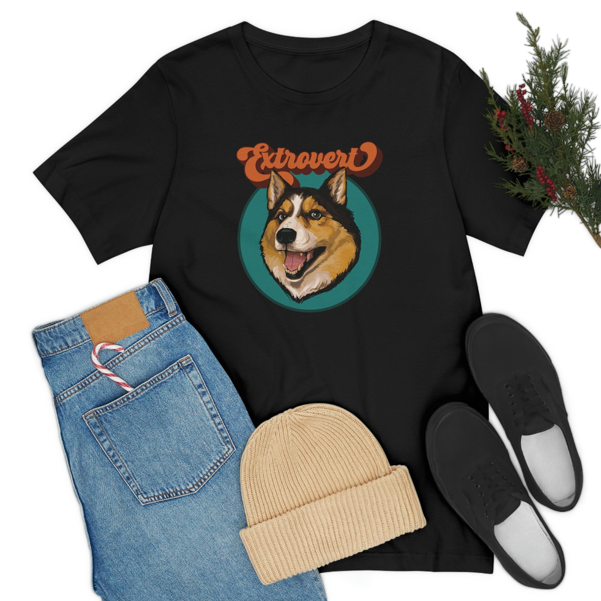 Extrovert T-Shirt Husky Shusky Shepherd