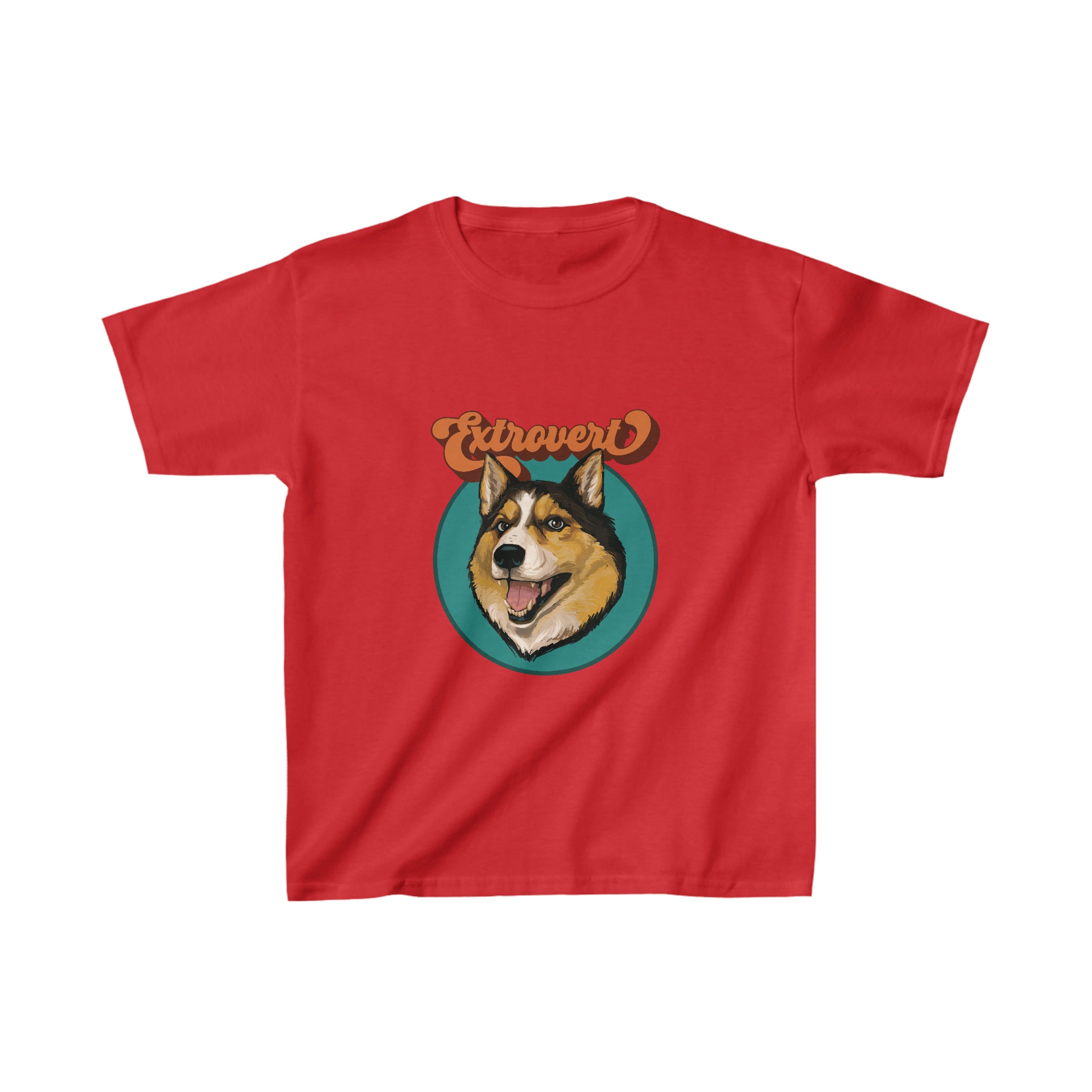 Happy Dog Extrovert Kids Heavy Cotton Tee