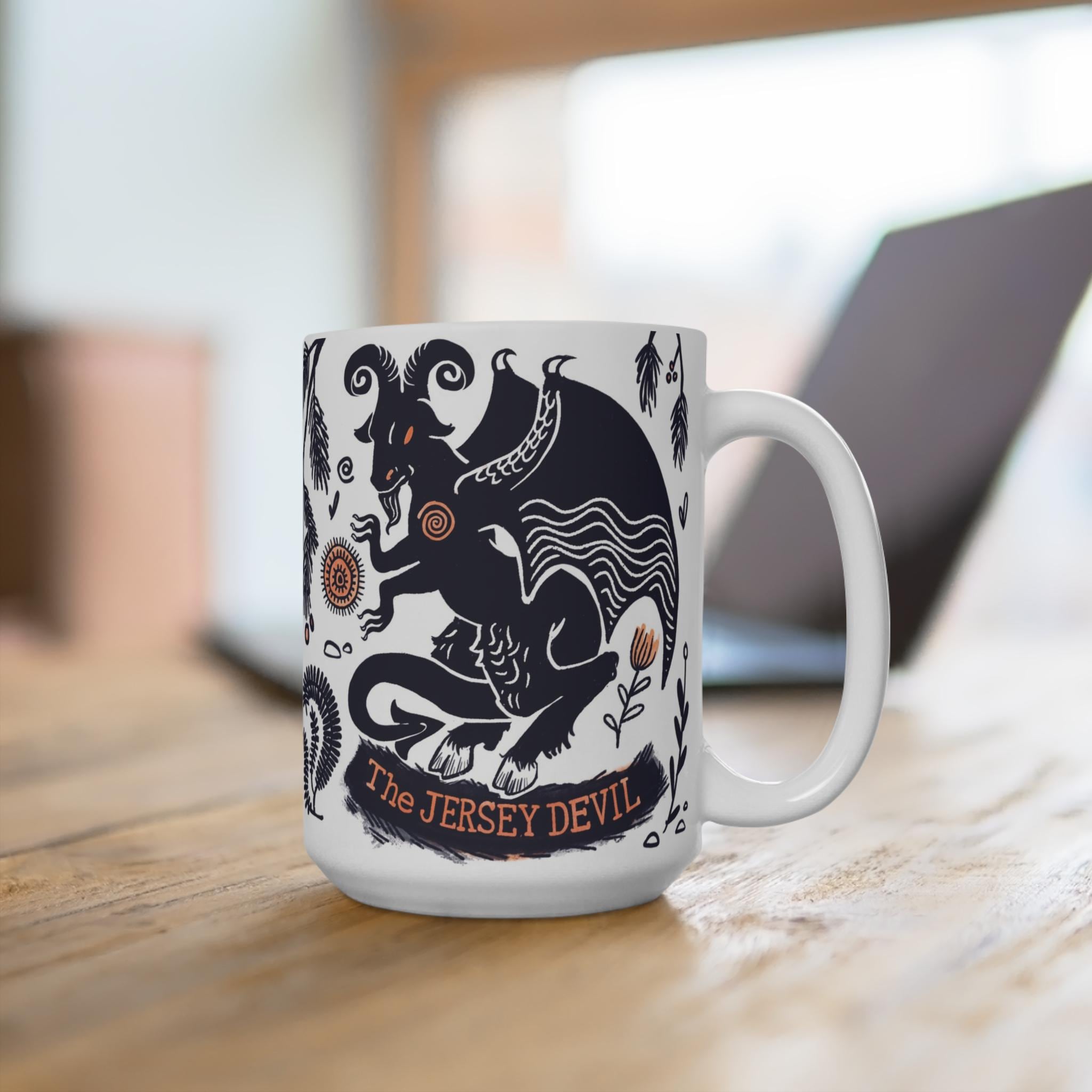 Jersey Devil Mug with a Folklore Cryptid