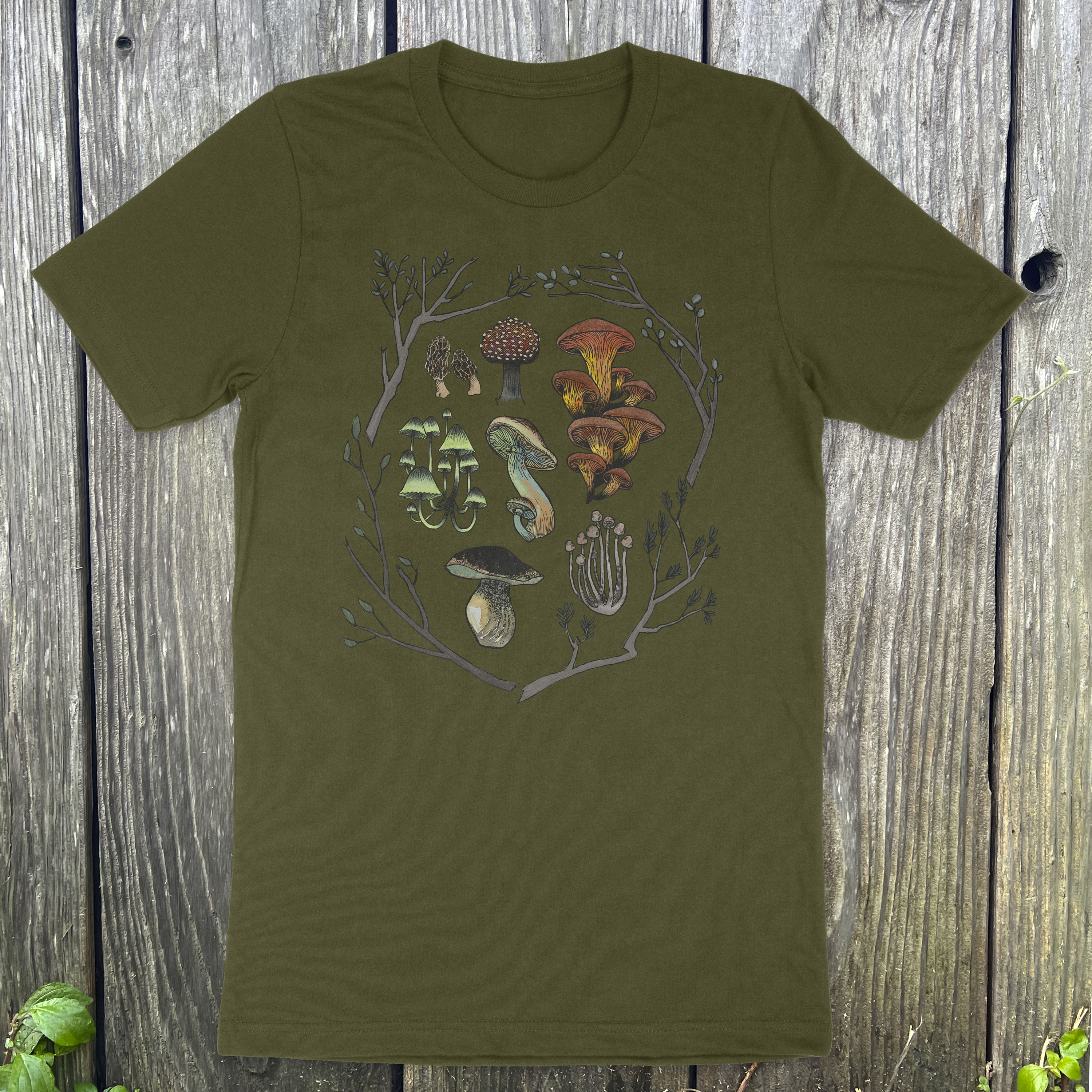 Mushroom Collection Colorful Tee Unisex