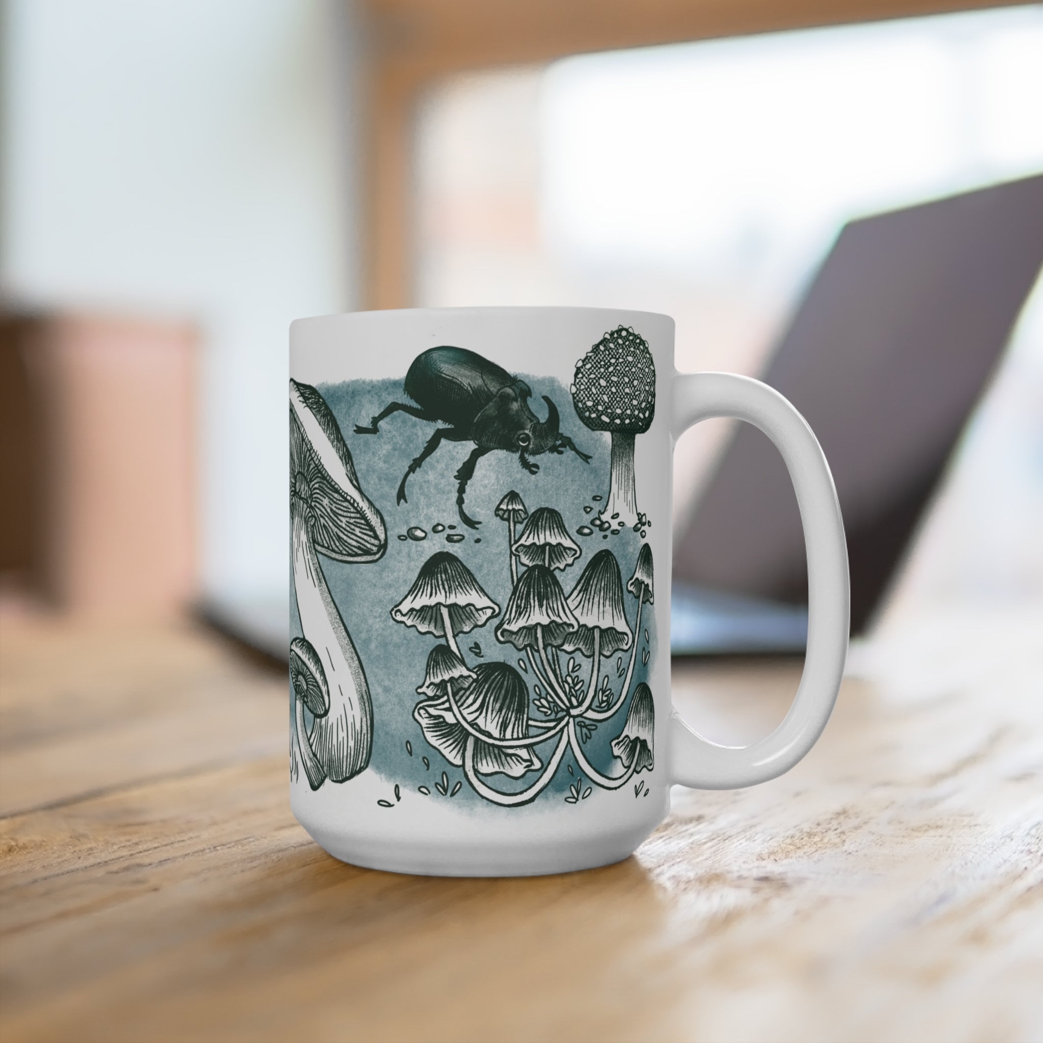 Mushroom Forest Floor Mug Critters