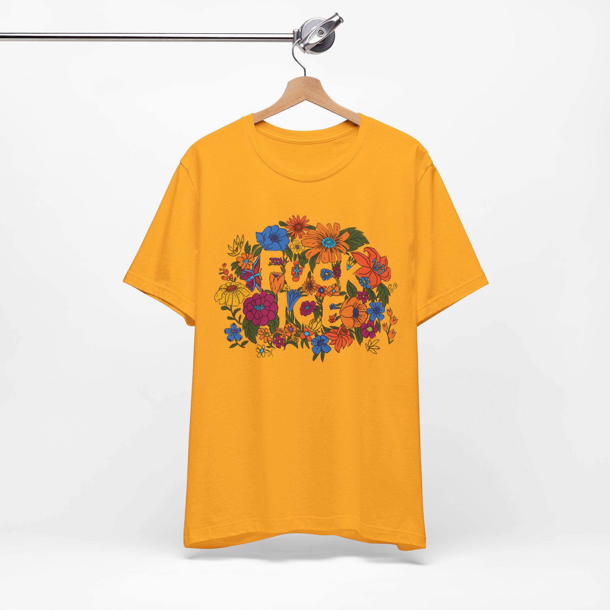 Vintage Floral F*ck ICE Tee Bright Retro